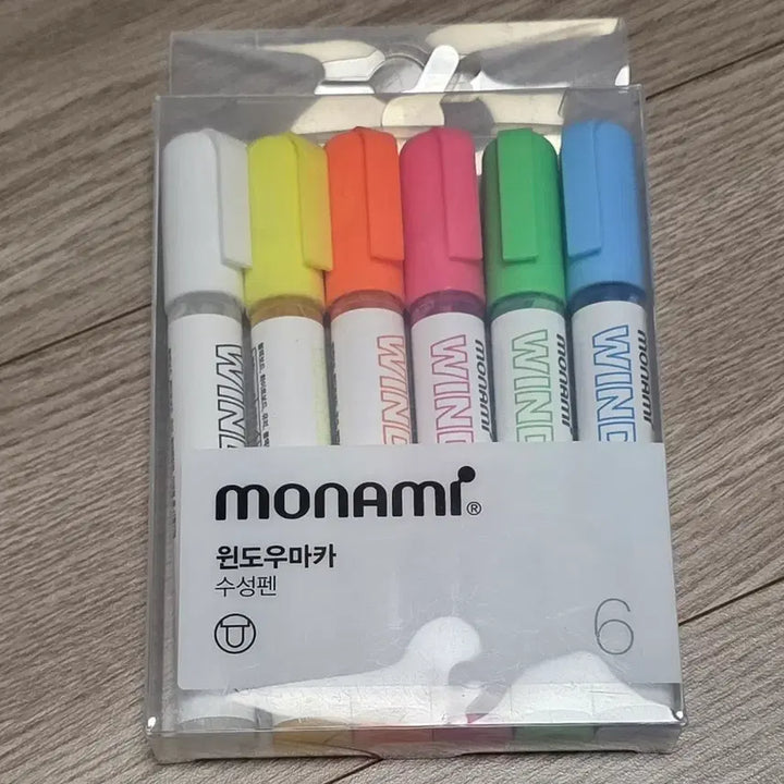 [BUNJANG] Monami Window Marker Set / 모나미 윈도우 마카 6색 새상품