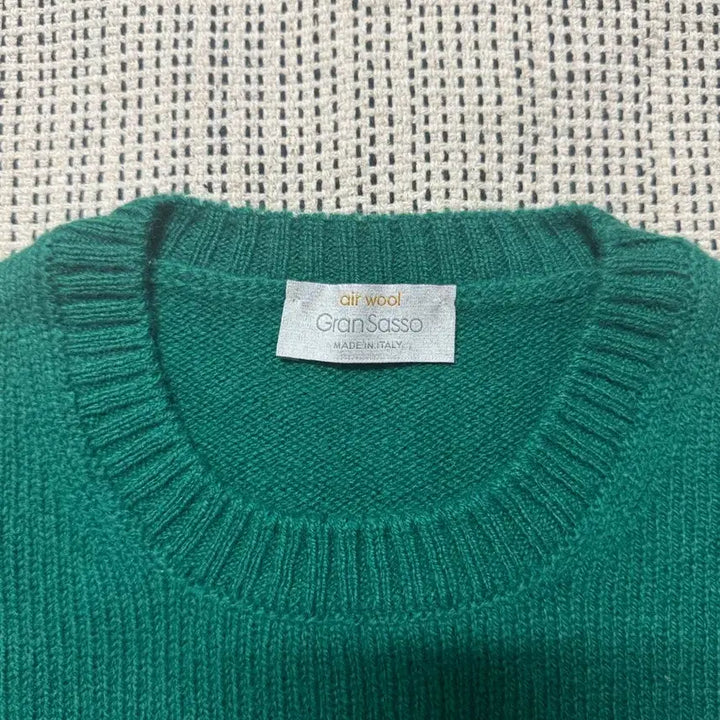 [BUNJANG] Gran Sasso Argyle Pattern Wool Knit Sweater / 그랑사소 아가일 패턴 울 니트