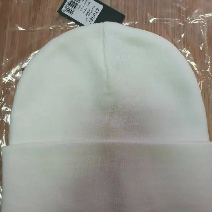 [BUNJANG] Stussy White Beanie / 스투시 화이트 비니