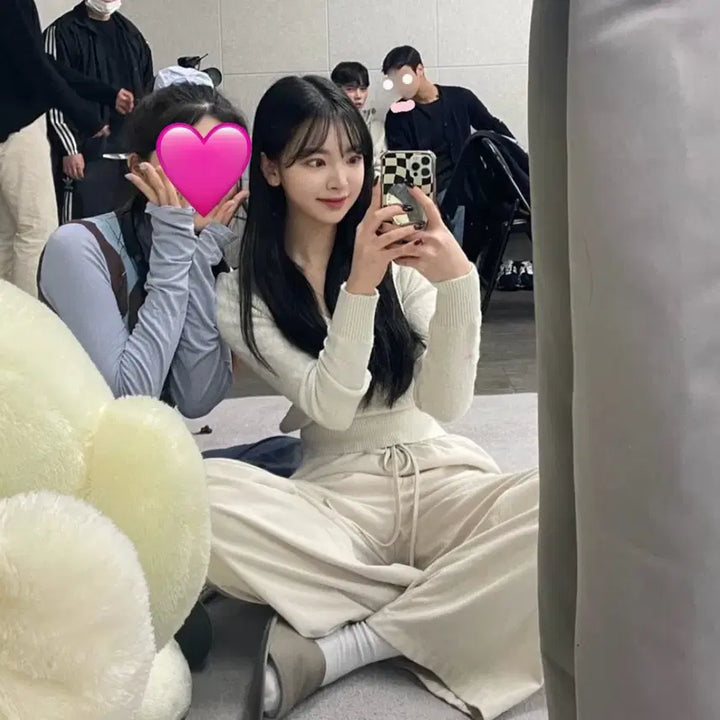 [BUNJANG] Cherrykuri Suede Pants Ivory Size 1 / 체리퀴리 스웨이드 팬츠 아이보리 사이즈1