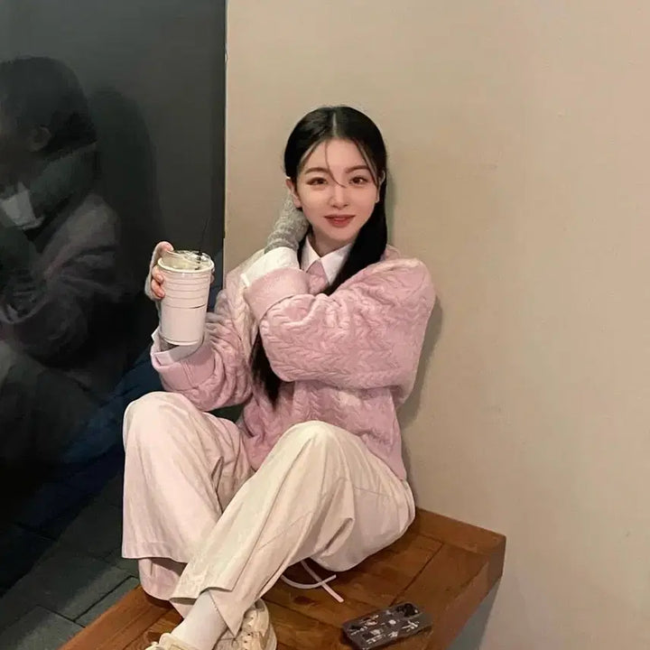 [BUNJANG] Cherrykuri Suede Pants Ivory Size 1 / 체리퀴리 스웨이드 팬츠 아이보리 사이즈1