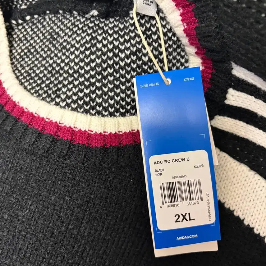 [BUNJANG] Adidas Blockcore Pullover Knit XXL / 아디다스 블록코어 풀오버 니트 XXL