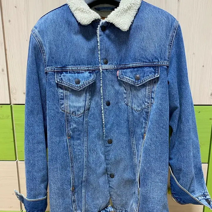 [BUNJANG] Levi's Sherpa Long Jacket / 리바이스 쉐르파 양털 롱 자켓