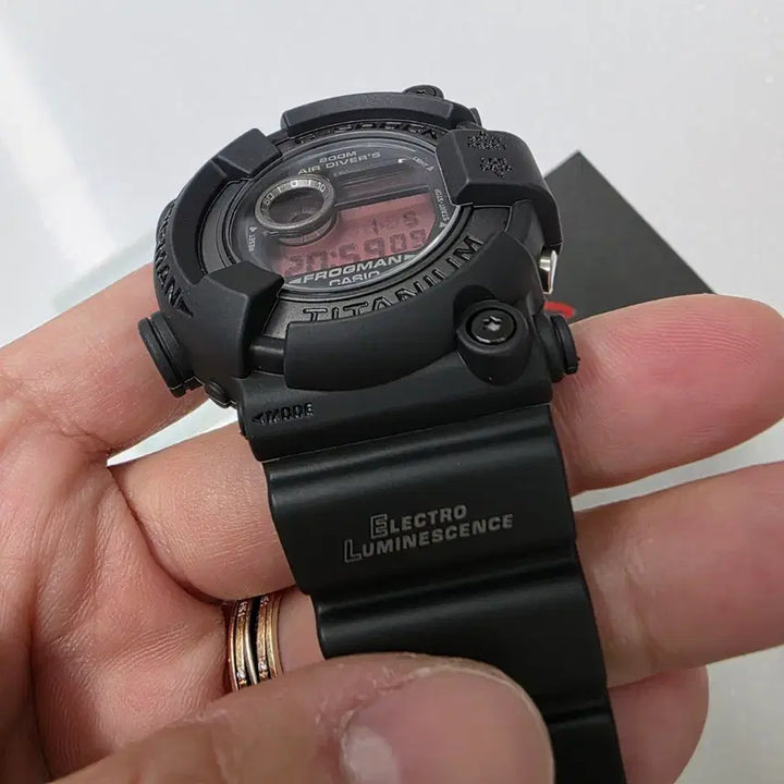 [BUNJANG] G-Shock Frogman DW-8200BK Watch / 미착용 새제품!! 지샥 프로그맨 리얼블랙 DW-8200BK 팝니다