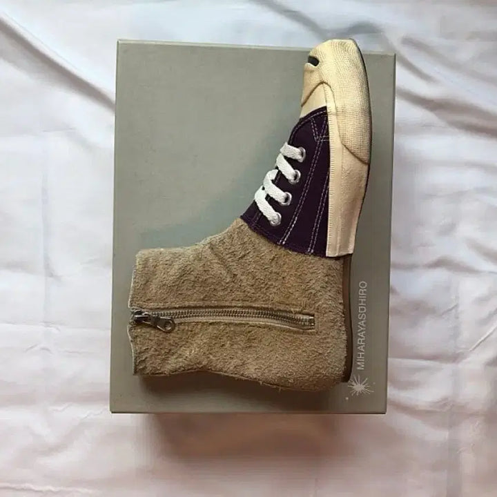 [BUNJANG] Mihara Yasuhiro Converse Half-and-Half High Top / [260] 미하라야스히로 잭퍼셀 컨버스 반반 하이