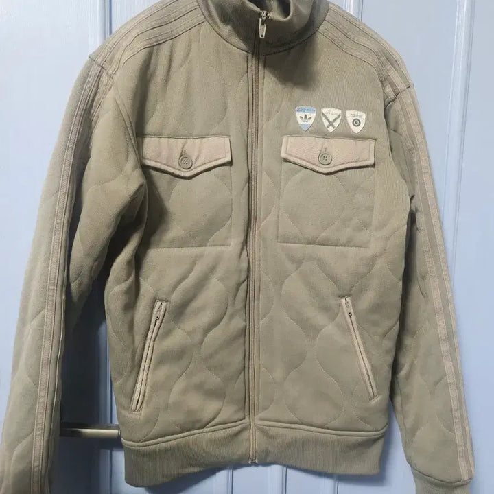 [BUNJANG] Adidas Quilted Patch Jacket / 아디다스 퀼팅 패치 자켓
