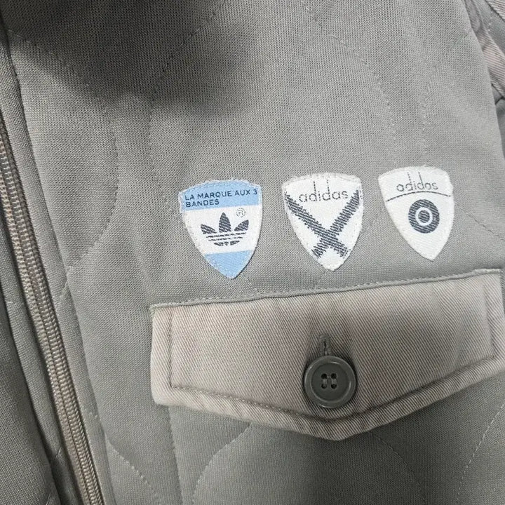 [BUNJANG] Adidas Quilted Patch Jacket / 아디다스 퀼팅 패치 자켓