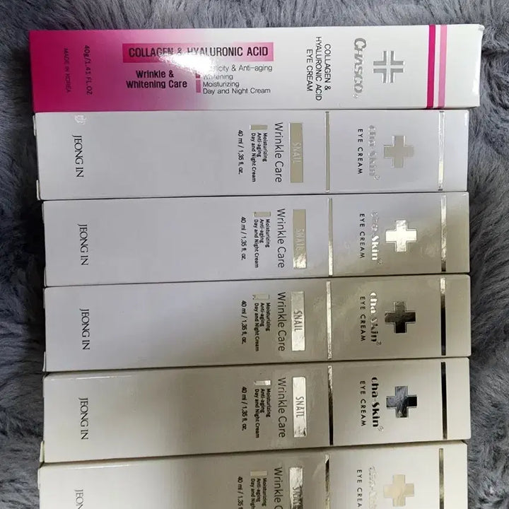 [BUNJANG] Chascon Chas Skin Eye Cream 40ml Bundle Set / 6개 일괄 차스코, 차스킨 아이크림 40ml 새제품 여성/남성 화장품