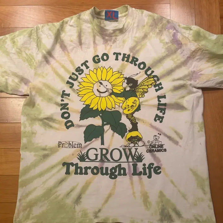 [BUNJANG] Online Ceramics Tie-dye T-shirt XL / 온라인 세라믹스 반팔 티셔츠 XL
