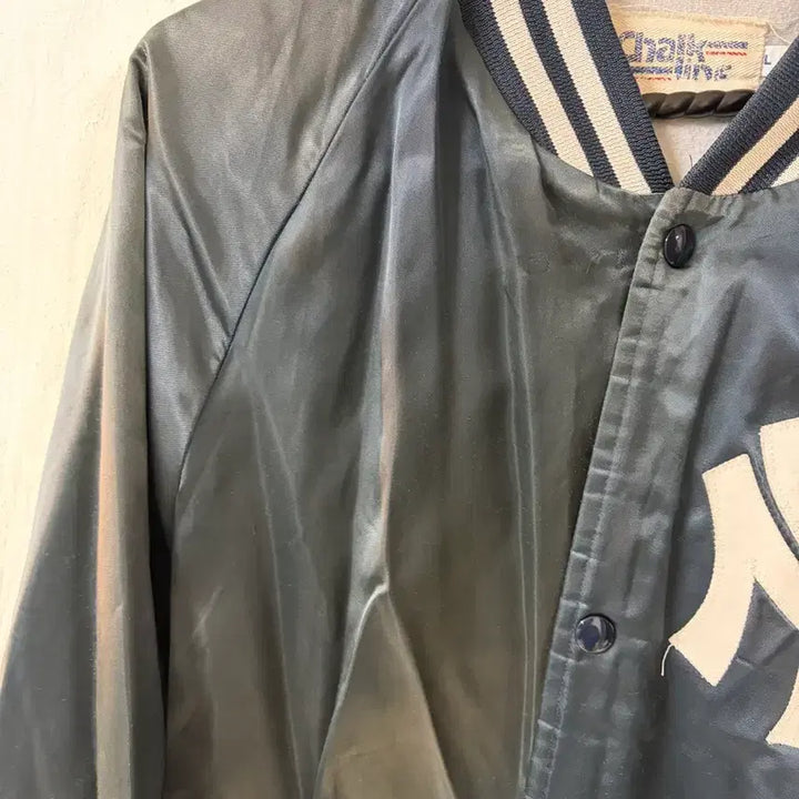 [BUNJANG] New York Yankees Nylon Varsity Jacket / 90s 뉴욕양키스 나일론 바시티 자켓