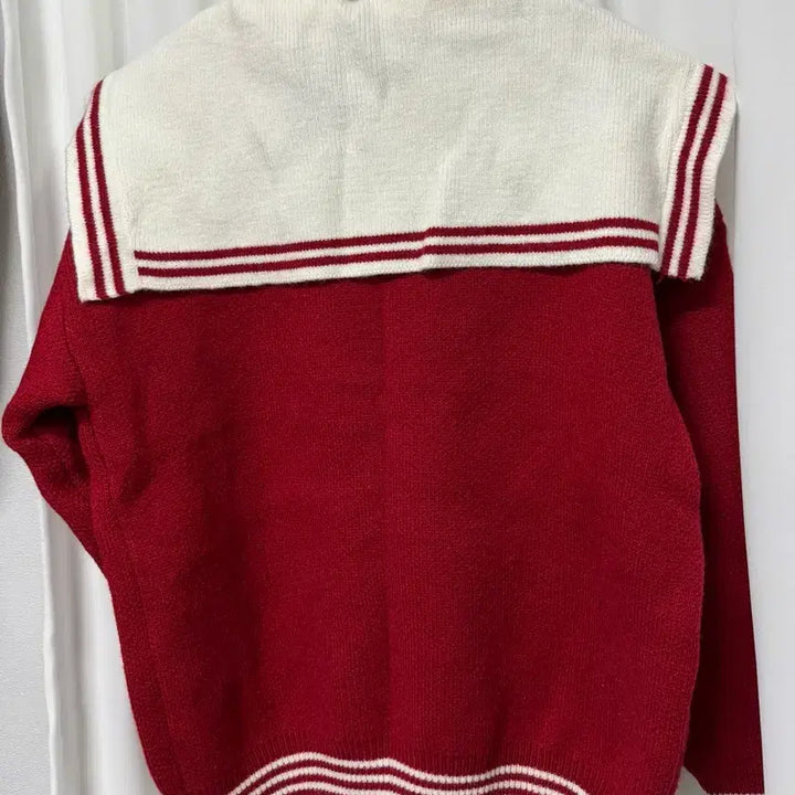 [BUNJANG] Sailor Collar Knit Top / [새상품] 세일러 카라 니트 레드