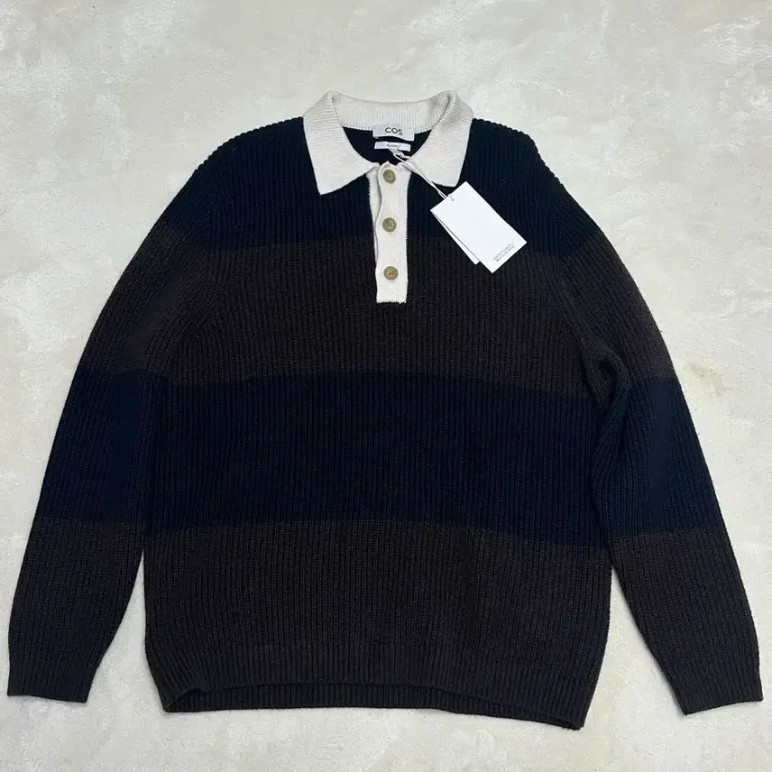 [BUNJANG] COS Stripe Rugby Knit M / COS 스트라이프 럭비 니트 M 새상품