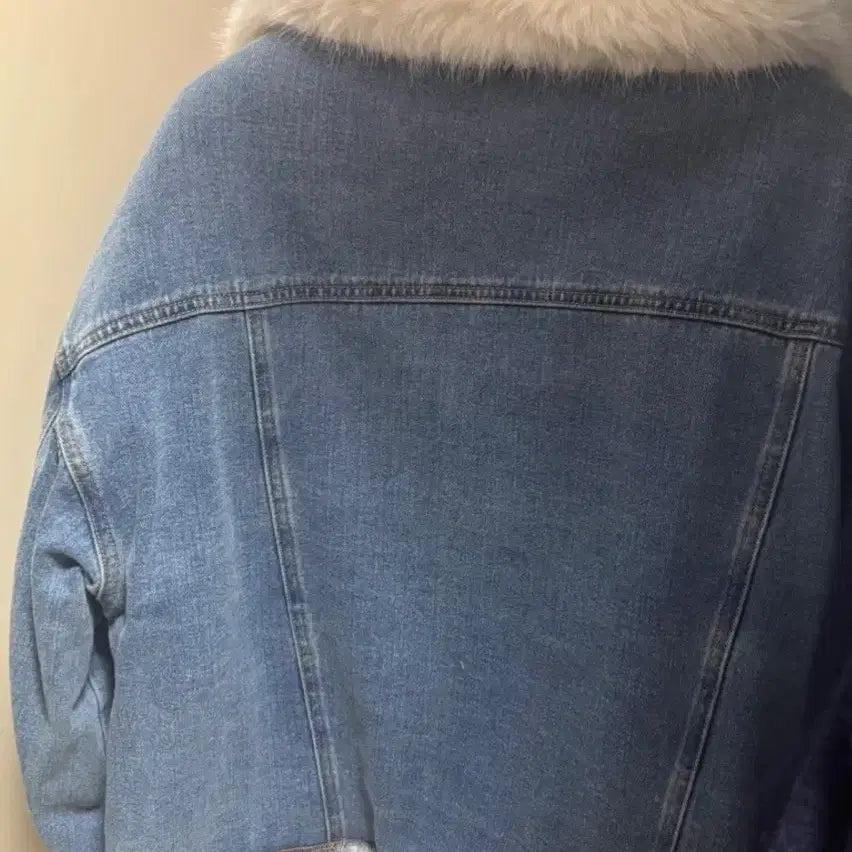 [BUNJANG] GGPX Denim Fur Jacket / [새상품] GGPX 데님 퍼 자켓