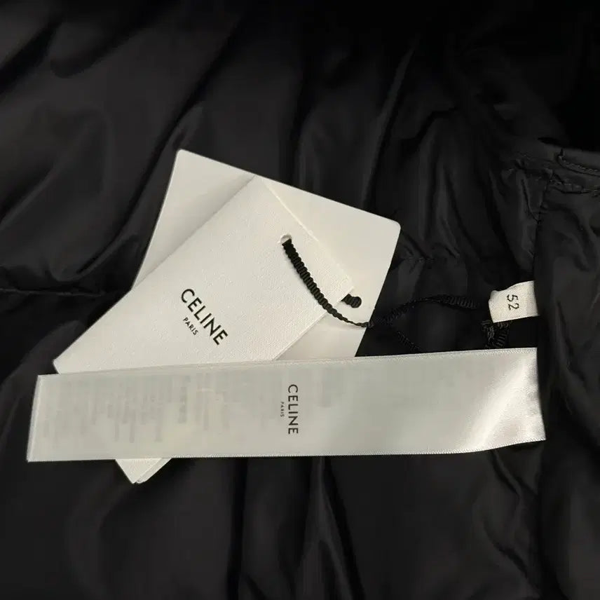 [BUNJANG] Celine Triomphe Down Jacket Black (Size 52) / 셀린느 트리옹프 패딩 나일론 자카드 다운 자켓 블랙 52
