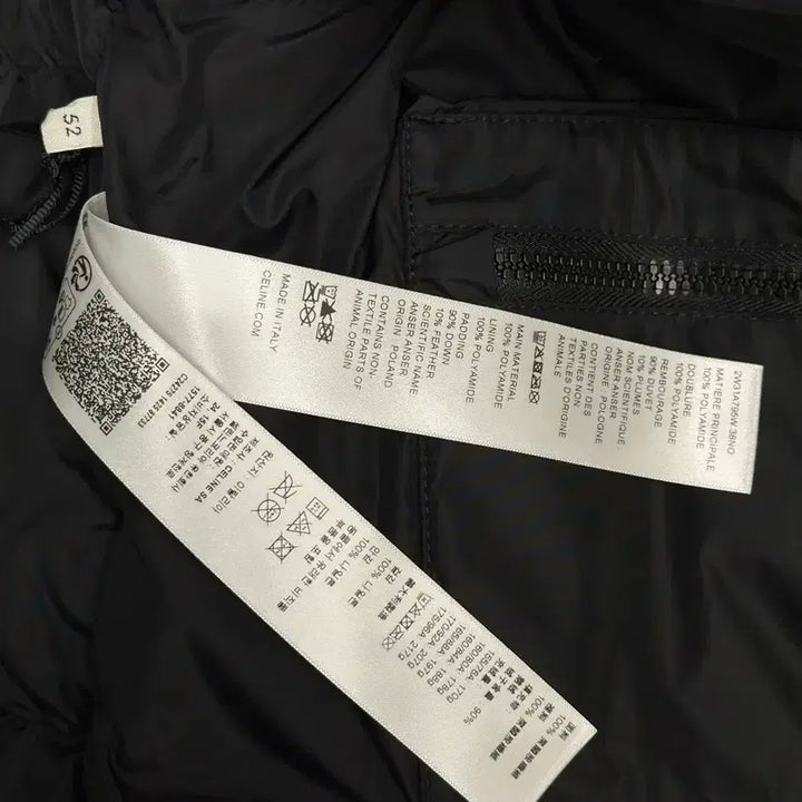 [BUNJANG] Celine Triomphe Down Jacket Black (Size 52) / 셀린느 트리옹프 패딩 나일론 자카드 다운 자켓 블랙 52
