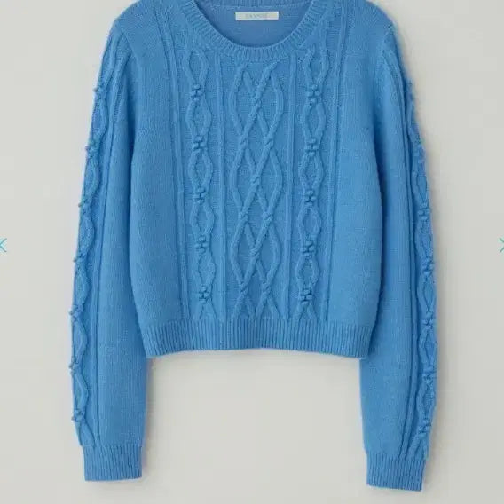 [BUNJANG] Tanat Cable Knit Sweater / 타낫 버블 케이블 니트