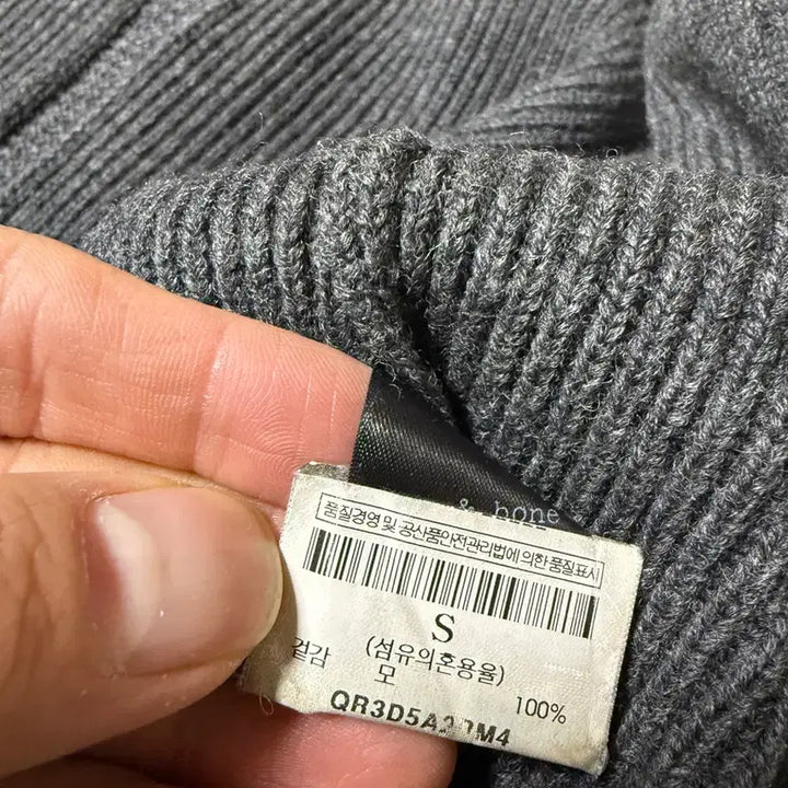 [BUNJANG] Rag & Bone Charcoal Shawl Collar Cardigan / Rag & Bone 챠콜색 숄카라가디건