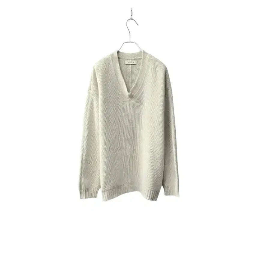 [BUNJANG] Loose Fit Raccoon Wool Blend Knit / 마인 루즈핏 라쿤 혼방 울 니트