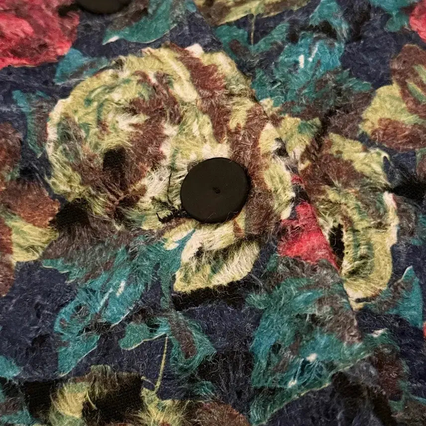 [BUNJANG] Anetik Floral Wool Mac Coat / 빈티지 아네틱 플라워 울 맥 코트