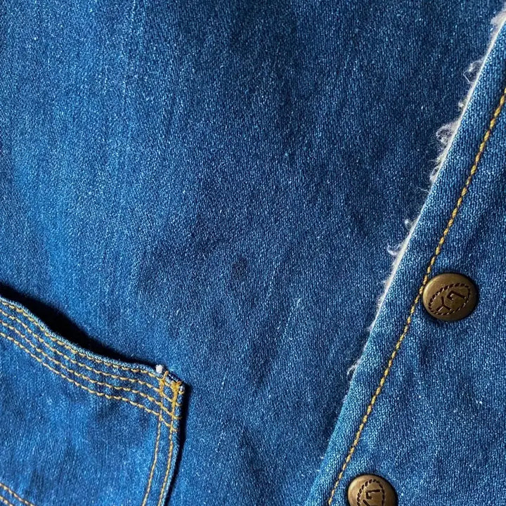 [BUNJANG] Vintage Sherpa Denim Vest / 빈티지 쉐르파 데님 베스트