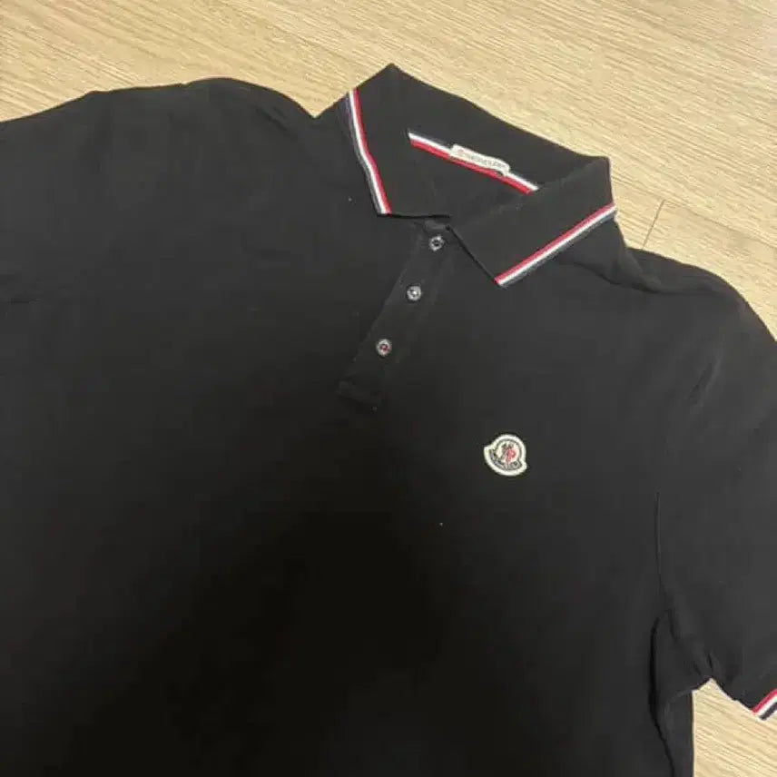 [BUNJANG] Moncler Polo Shirt Black XL / [23ss/XL] 몽클레어 카라티 블랙 XL