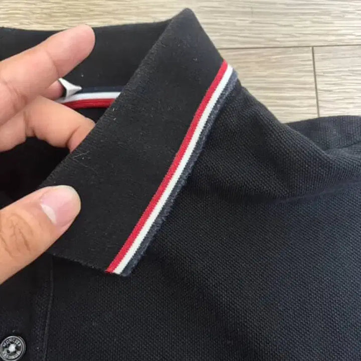 [BUNJANG] Moncler Polo Shirt Black XL / [23ss/XL] 몽클레어 카라티 블랙 XL