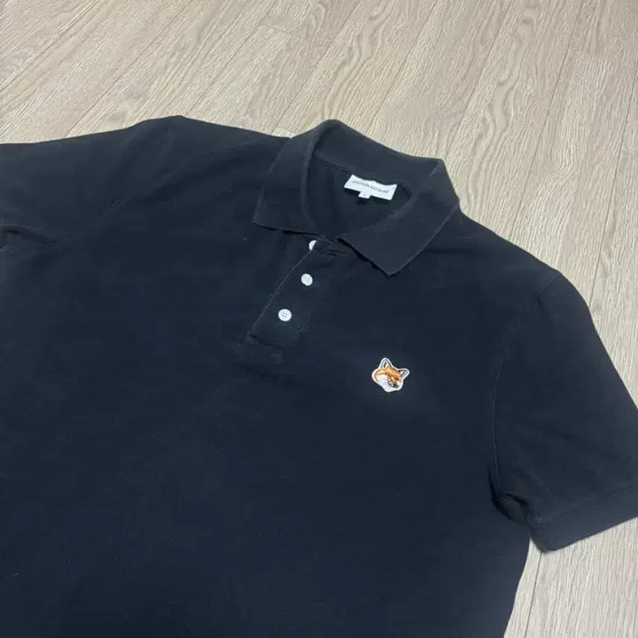 [BUNJANG] Maison Kitsune Polo Shirt Black M / [백화점판] 메종키츠네 카라티 블랙 m사이즈