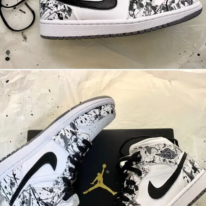 [BUNJANG] Nike Air Jordan 1 Mid White Sneakers / 조던 1 미드 화이트 280mm [새상품]