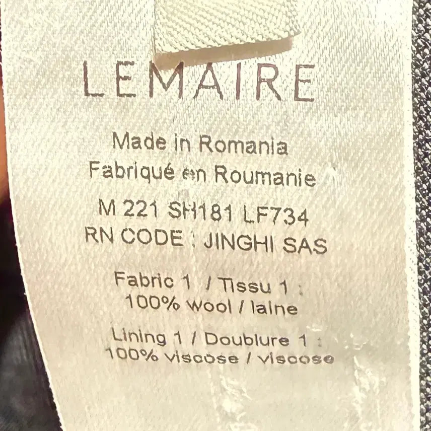 [BUNJANG] Lemaire Wool Western Shirt Charcoal / [50] 르메르 울 웨스턴 셔츠 차콜