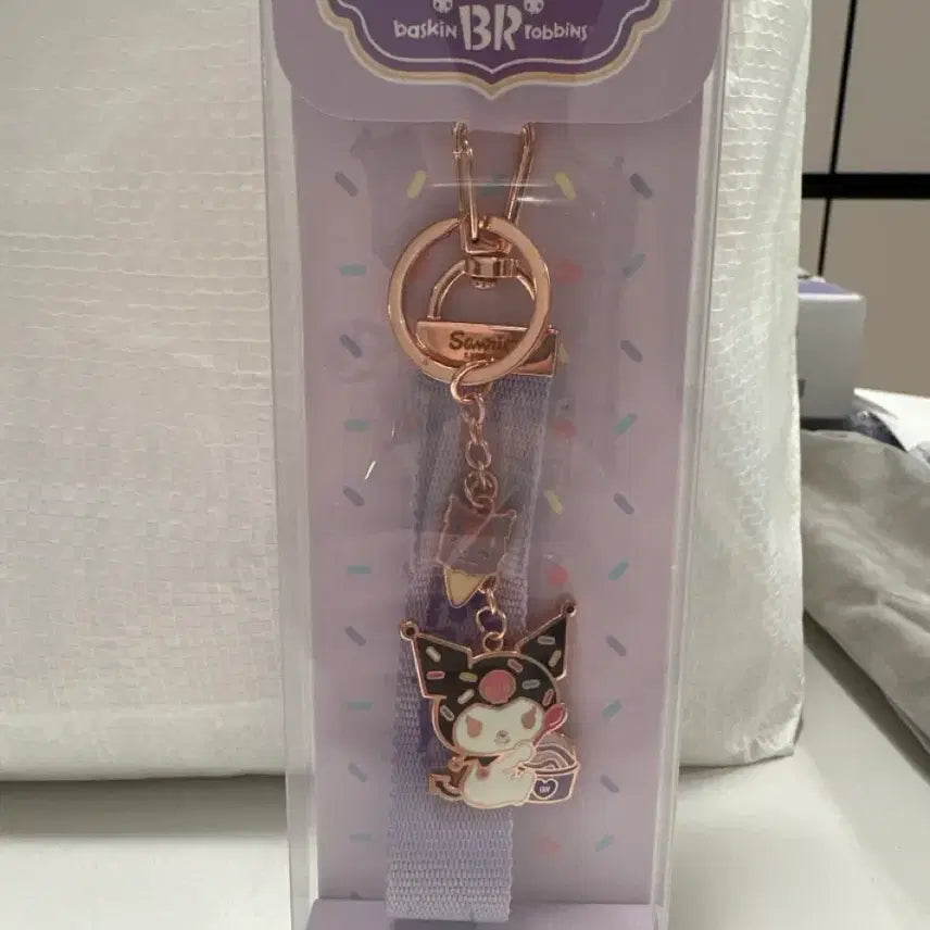 [BUNJANG] Kuromi Baskin Robbins Keyring and Strap Set / 쿠로미 배스킨라빈스 키링 스트랩 세트
