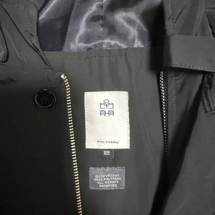 [BUNJANG] Polytelu Hooded Parka Black Size 2 / 폴리테루 후디드파카 블랙 2사이즈