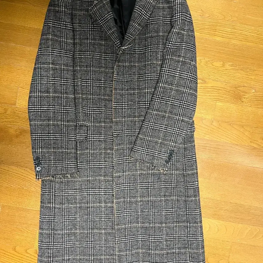 [BUNJANG] Tonywek Cutting Coat Brown Glen Check Size L / 토니웩 커팅 코트 브라운 글렌 체크 L 사이즈