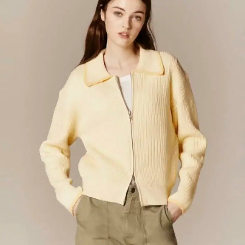 [BUNJANG] Giordano Zip-up Cardigan S / 지오다노 집업 가디건 S