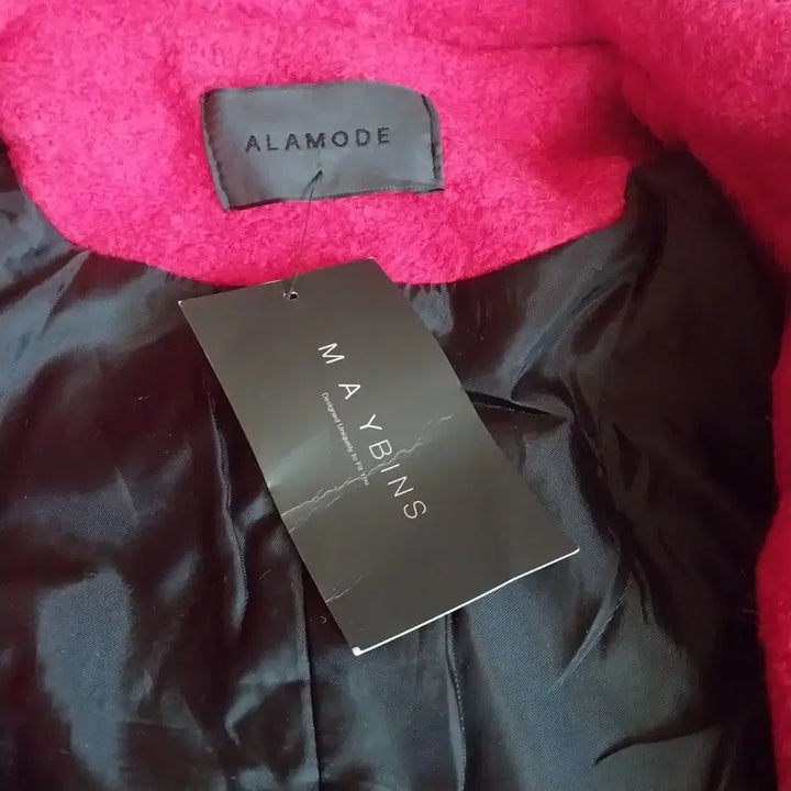 [BUNJANG] Red Double Breasted Half Coat / 레드 롱 더블 브레스트반코트