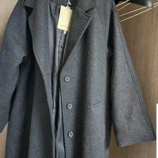 [BUNJANG] WOMEN Charcoal Wool Long Coat (Size 88) / 09WOMEN 차콜 울 롱코트 새상품 여자88까지