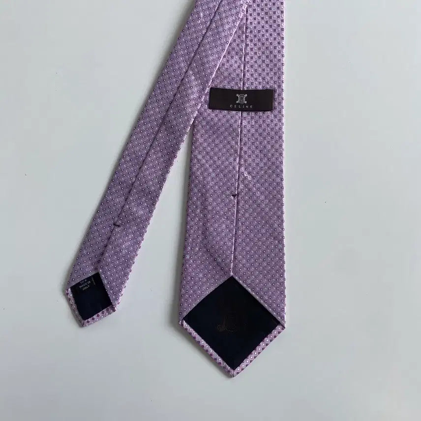 [BUNJANG] CELINE Monogram Silk Necktie / 셀린느(CELINE) 신형라벨 모노그램 정품 명품 넥타이