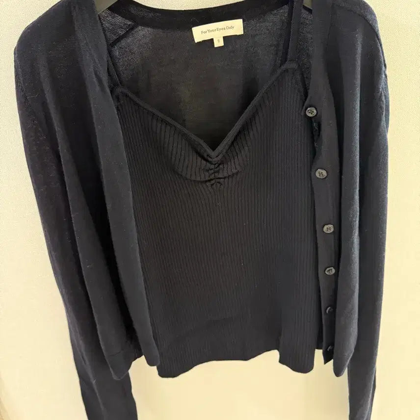 [BUNJANG] Foryouon Moire Knit Sleeveless Top / 포유온 Moire Knit Sleeveless(딥네이비)