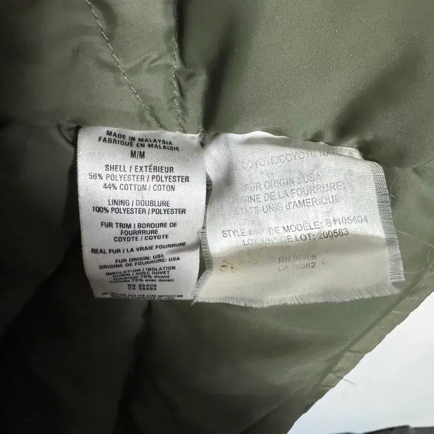 [BUNJANG] Theory 90 Fishtail Parka Jacket with Shearling Hood / theory 띠어리 90 피쉬테일 패딩 야상 양털 후드