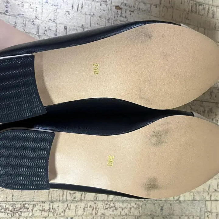 [BUNJANG] Unisex Leather Pumps Loafers, Mint Condition / [물물교환 가능] 배색 단화 가죽 펌프스 로퍼