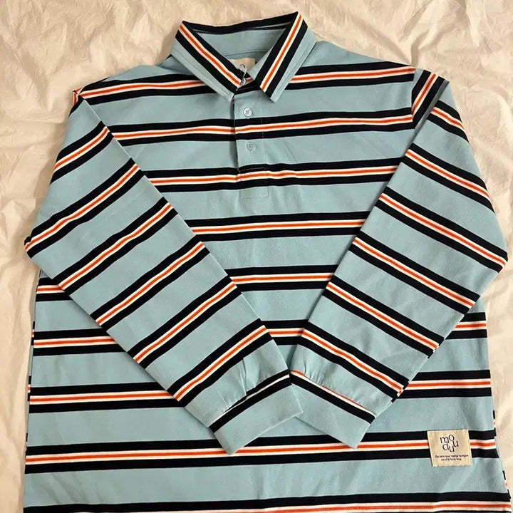 [BUNJANG] Jihyene's Closet Mode Stripe Collar T-shirt / 지혜네의상실 모우드 카라티셔츠