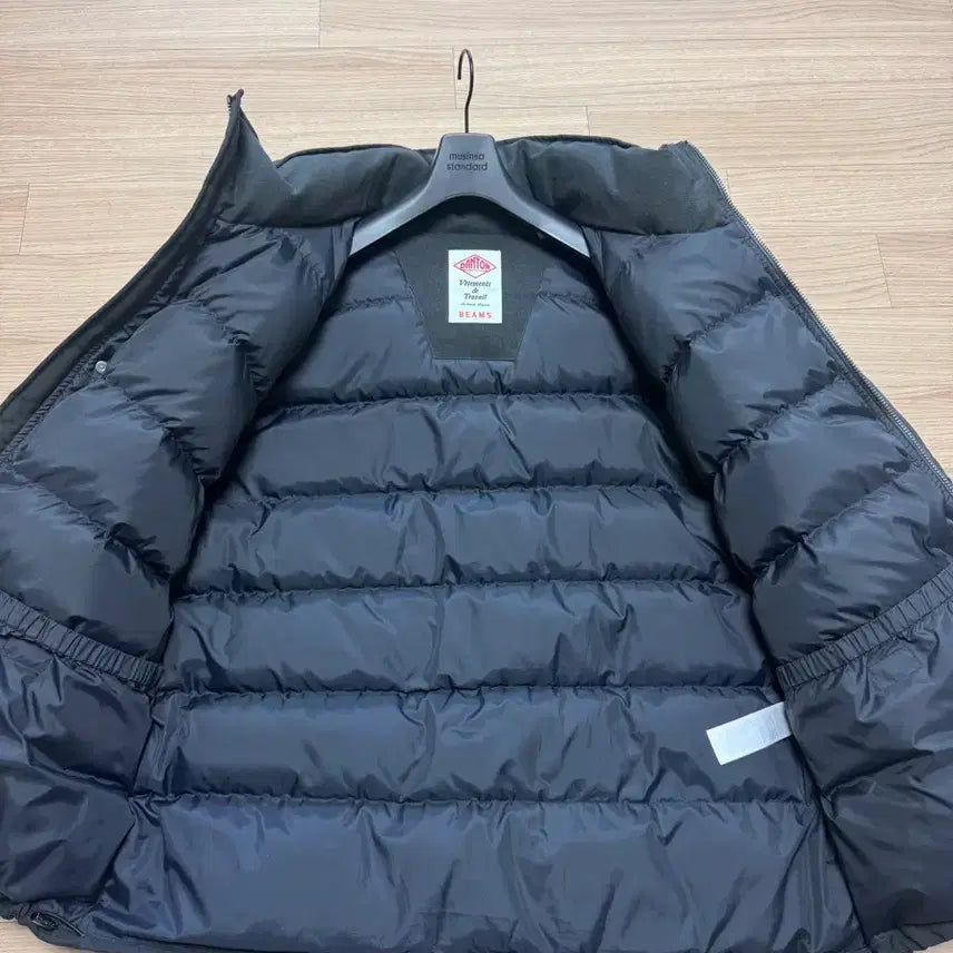 [BUNJANG] Danton X Beams Down Padded Jacket Black / [L] 단톤 X 빔즈 콜라보 다운 패딩 자켓 블랙