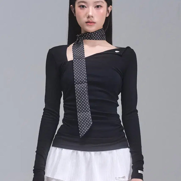 [BUNJANG] ZEROBASEONE Unbalance Long Sleeve T-shirt (New) / 제로플레닛 언발란스 긴팔 티 (새상품)