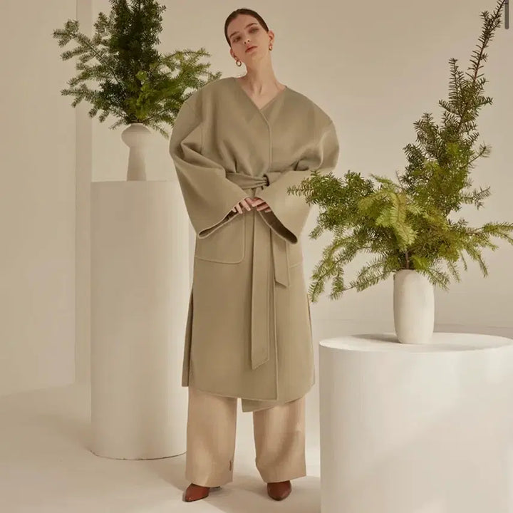 [BUNJANG] ATEEZ Cashmere Wool Coat / 아떼즈 캐시미어함유 울 코트