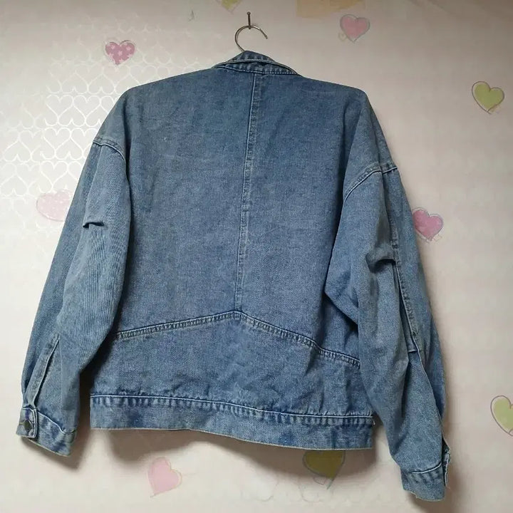 [BUNJANG] Blue Crop Denim Jacket / 이쁜중청 크롭 블루 데님 자켓