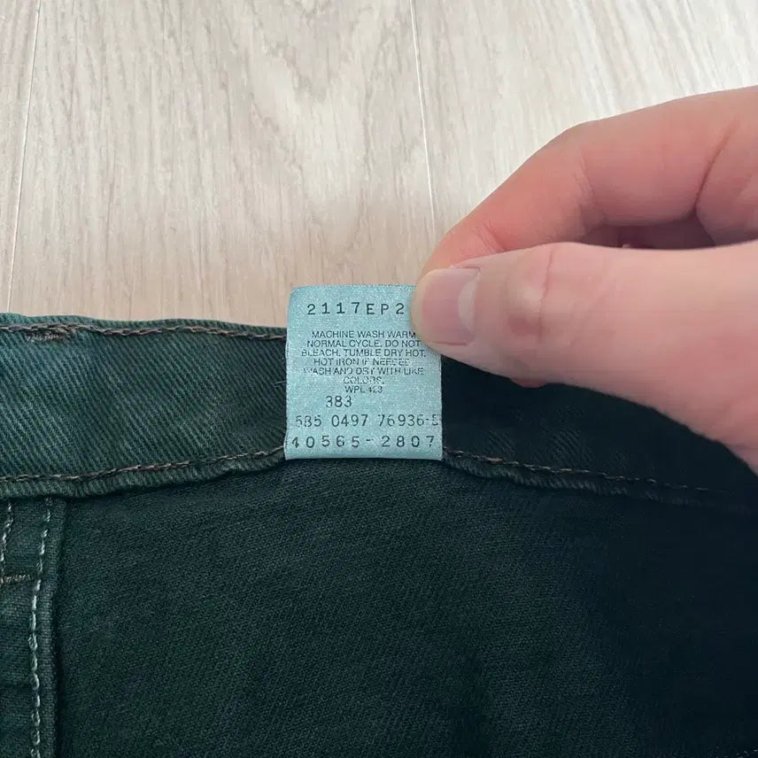 [BUNJANG] Vintage Levi's 565 Jeans / [38X32] 90s 빈티지 리바이스 565 그린