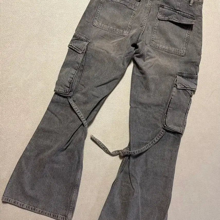 [BUNJANG] ZARA Washed Bootcut Cargo Pants / 자라 워싱 부츠컷 카고 팬츠 새상품 36