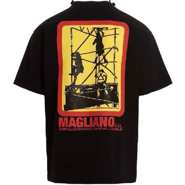 [BUNJANG] Mariano Logo Graphic Printed T-shirt Black / [M] 마리아노 로고 그래픽 프린팅 티셔츠 블랙