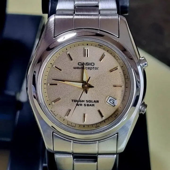 [BUNJANG] Casio Overland Watch Set / 빈티지 극미품 남녀세트 태양광 전파수신 오버랜드 카시오시계