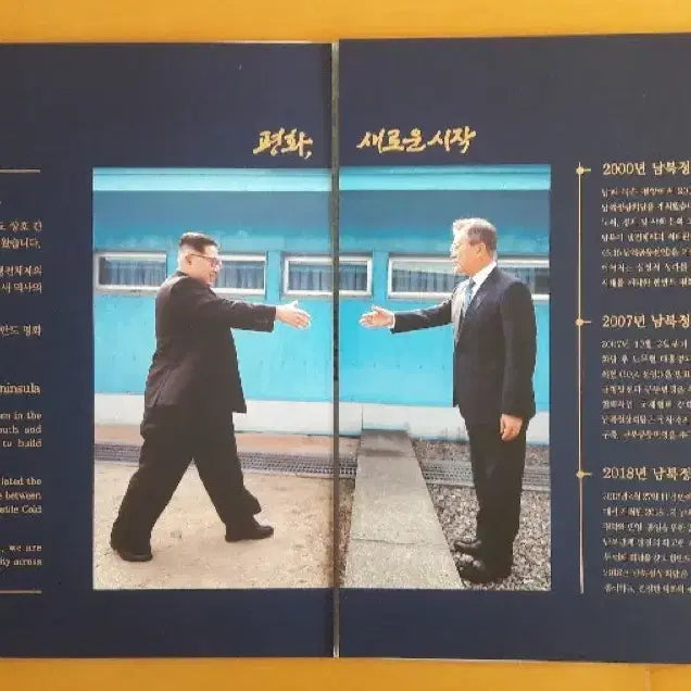 [SOLD OUT] 2018 남북정상회담 기념 우표첩 / 역사적 순간 공식 기념품 (미사용)
