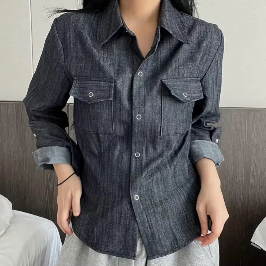 [BUNJANG] Words Wait and C Slim Fit Shirt / 워즈웨잇앤씨 슬림핏셔츠(단종 제품)